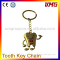 Smile tooth keychain metal embellishments for crafts